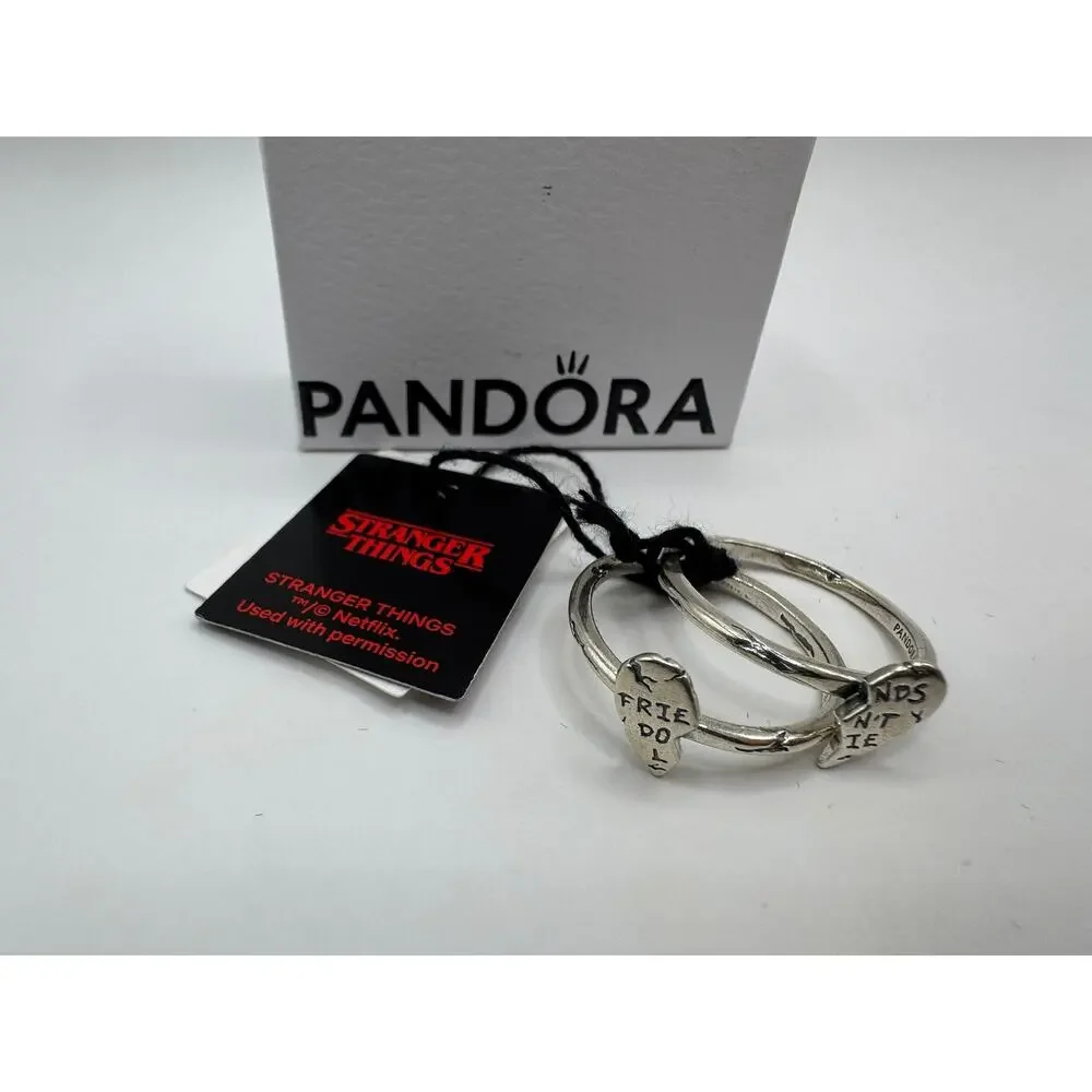 Pandora Stranger Things Friends Don't Lie Splitable Ring - Size 8.5 - New in Box
